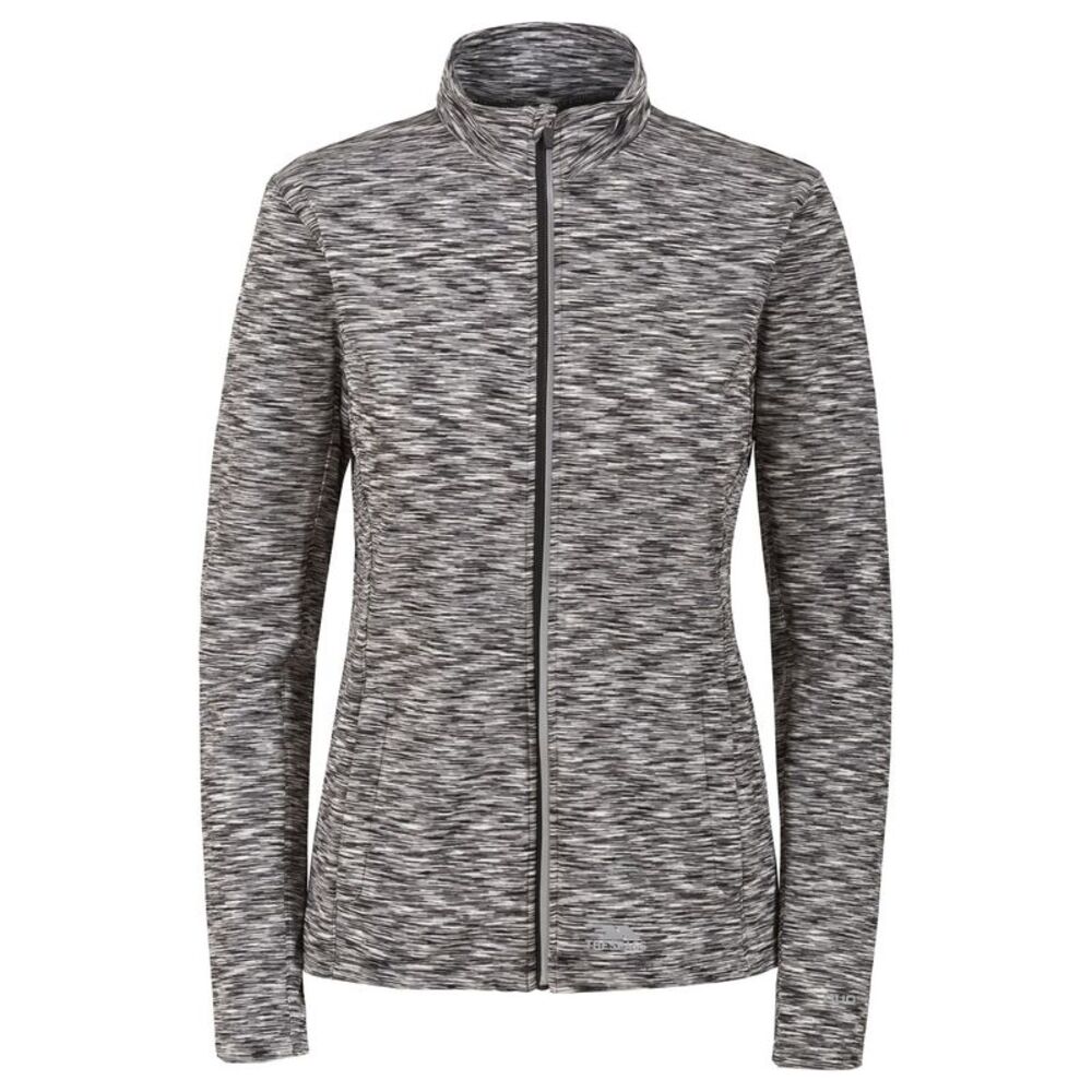 Trespass Womens/Ladies Indira Long Sleeve Full Zip Active Top / Gray Marl